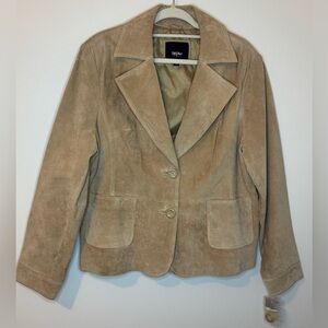 NEW Mossimo Women’s Vintage Tan Suede Jacket Size XXL